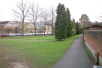 The site of the Abbey Church at the end of King Alfred Place, as it looks today. Follow the footpath, and take the next right.