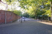 The junction of College Walk (To the left) and College Street (Ahead). 