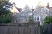 The less well known facade of Cheyney Court, which adjoin the walls to the Close.