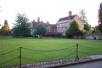 A view across The Close toward the Education Centre.